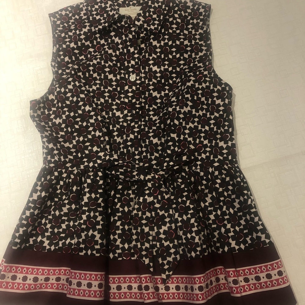 NWT Kate Spade peplum top